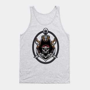 Screaming Skull Pirate Tank Top